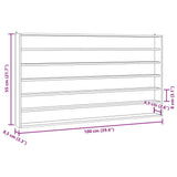 Wooden Collector's Display Case with 6 Shelves 100x9x55 cm 4017384
