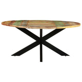Dining Table Round 175x75 cm Solid Reclaimed Wood 321685