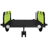Bike Trailer Green and Black Oxford Fabric and Iron 94200