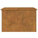 Outdoor Storage Box Rusty 80 x 50.5 x 50 cm Steel 874573