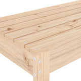 Garden Bench Natural Pine Solid pine wood Medium Durable 825093