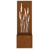 Garden Privacy Screen Rusty 50 x 150 cm Weathering steel 876468