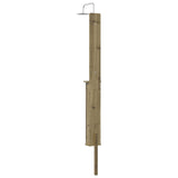Outdoor Shower 246 cm Impregnated Pine Wood and Stainless Steel 886355