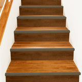 Stair Nosings 30 pcs Brown 67 x 3 x 2 cm Aluminium 4013477
