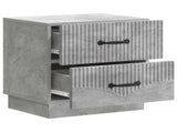Bedside Cabinet with Drawer Concrete Grey 43 x 34.5 x 44.5 cm 895221