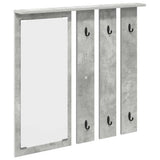Wall-Mounted Coat Rack with Shelf Concrete grey 84 x 10 x 80 cm 874494