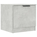 ZNTS Bedside Cabinets 2 pcs Concrete Grey 40x39x40 cm 811205