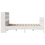 Bed Frame without Mattress White 140x190 cm Solid Wood Pine 3323234