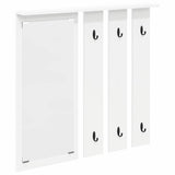 Wall-Mounted Coat Rack White 84 x 10 x 80 cm Engineered wood 874491