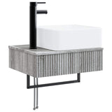 Bathroom Furniture Set 3 pcs Grey Sonoma Engineered Wood 3405603