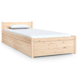 Bed Frame without Mattress with Drawers Small Single 3103473