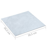 Self-adhesive Flooring Planks 5.11 m PVC White Marble 146236