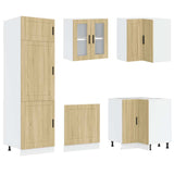14 Piece Kitchen Cabinet Set Porto Sonoma Oak Engineered Wood 3314994
