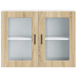 Kitchen Wall Cabinet with Glass Door Porto Sonoma Oak 854090