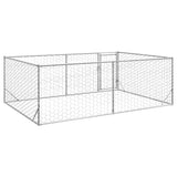 Outdoor Dog Kennel with Door 3x2x1 m Galvanised Steel 4105413