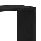 TV Cabinet Set Black Oak 100 x 24 x 155 cm Engineered Wood 862698