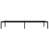 Metal Bed Frame without Mattress Black 100x190cm 373649