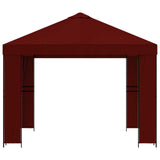 Gazebo 3 x 3 m Burgundy Polyester and Steel 190 gsm 900359