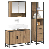 Bathroom Furniture Set 3 pcs Artisan Oak Engineered Wood 3402415