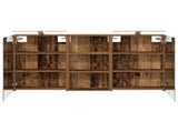 Bathroom Cabinet Set 3 pcs 140 x 14.5 x 70 cm Engineered wood 3403790