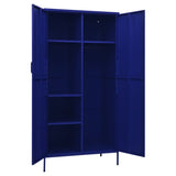 Wardrobe Navy Blue 90x50x180 cm Steel 336244