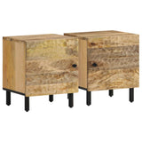 Bedside Cabinets 2 pcs 40x33x46 cm Solid Wood Mango 356888