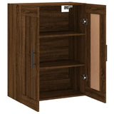 Wall Mounted Cabinet Brown Oak 69.5x34x90 cm Engineered Wood 830411