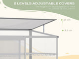 3 Tier Greenhouse Garden Outdoor Cold Frame Plant Flower Growth Transparent Polycarbonate Board T3398P317744