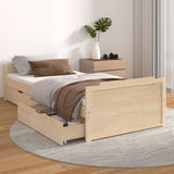 Bed Frame without Mattress Solid Wood Pine 90x200 cm 322159