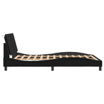 ZNTS Bed Frame without Mattress Black 120x200 cm Faux Leather 3208170
