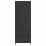 Cabinet Set 2 pcs Black 66 x 34.5 x 90 cm Engineered Wood 3416719