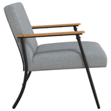 Armchair Light Grey 59 x 75 x 78 cm Fabric 42017662