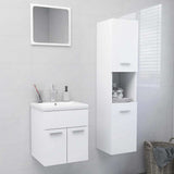 Bathroom Furniture Set White Engineered Wood 3071396