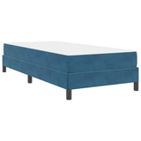 Box Spring Bed with Mattress Dark Blue 80 x 220 cm Fabric 3398771