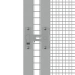 ZNTS Bird Cage Grey 302.5x324.5x211.5 cm Galvanised Steel 171553