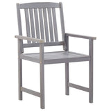 45941 7 Piece Outdoor Dining Set Grey Wash Solid Acacia Wood