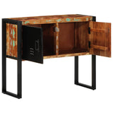Console Cabinet Multicolour 90x35x75 cm Solid Wood Reclaimed 4013572