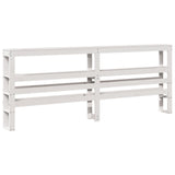 Bed Frame without Mattress White 180x200 cm Super King Solid Wood Pine 3306505