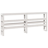 Bed Frame without Mattress White 180x200 cm Super King Solid Wood Pine 3306451