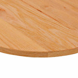 Table Top Light Brown 120x60x2 cm Solid Wood Oak Oval 4009071