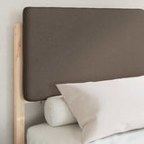 Bed Frame with Upholstered Headboard Taupe 150 x 200 cm 3398157