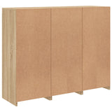 Sideboards with LED Lights 3 pcs Sonoma Oak Engineered Wood 3209102