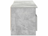 Electric Fireplace Concrete 98 x 28.5 x 40.5 cm Engineered wood 8021194