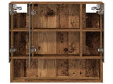 Bathroom Mirror Cabinet with Shelf Old Wood 60 x 14.5 x 70 cm 889189
