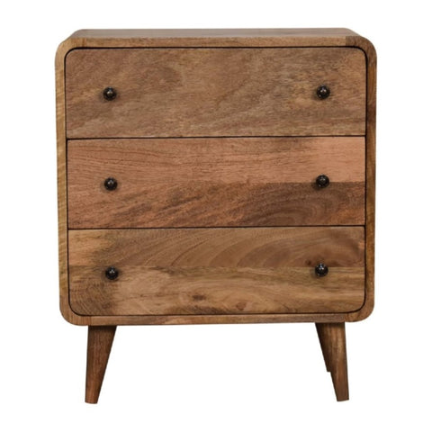 Mini Curved Oak-ish Chest IN3341