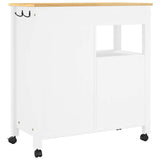 Kitchen Trolley MONZA 84x40x88.5 cm Solid Wood Pine 376111