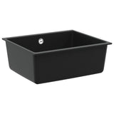 Sink Black 530 x 460 mm 80% Quartz and 20% Resin 42028424