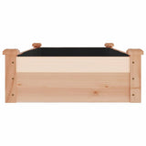 Garden Raised Bed with Liner 120x60x25 cm Solid Wood Fir 364289