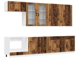 Kitchen Unit KALMAR 8 pcs Old Wood Engineered Wood 3438201