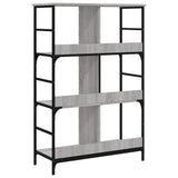 Bookshelf Grey Sonoma 78.5x33x117.5 cm Engineered Wood 835252